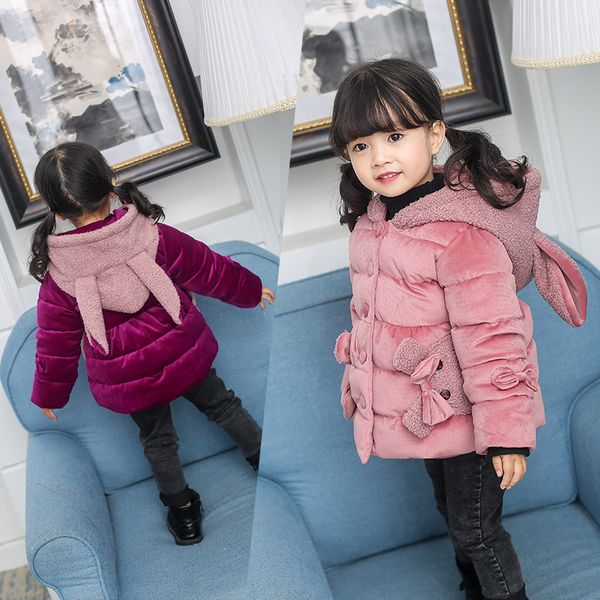 girl's thickened 1-3 years old 4 girls' winter down clothes 5 children's gold velvet cotton padded, Blue;gray
girl's thickened 1-3 years old 4 girls' winter down clothes 5 children's gold velvet cotton padded, Blue;gray