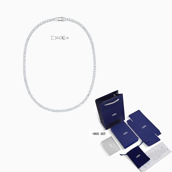 chains 2021 fashion jewelry swa tennis deluxe necklace charming style round crystal white gold women romance gift, Silver
chains 2021 fashion jewelry swa tennis deluxe necklace charming style round crystal white gold women romance gift, Silver