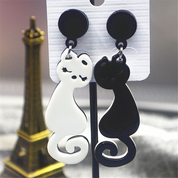 stylish hyperbole star black white cat pet dangle earrings hip pop punk acrylic big earrings korean style long earrings women, Golden
stylish hyperbole star black white cat pet dangle earrings hip pop punk acrylic big earrings korean style long earrings women, Golden