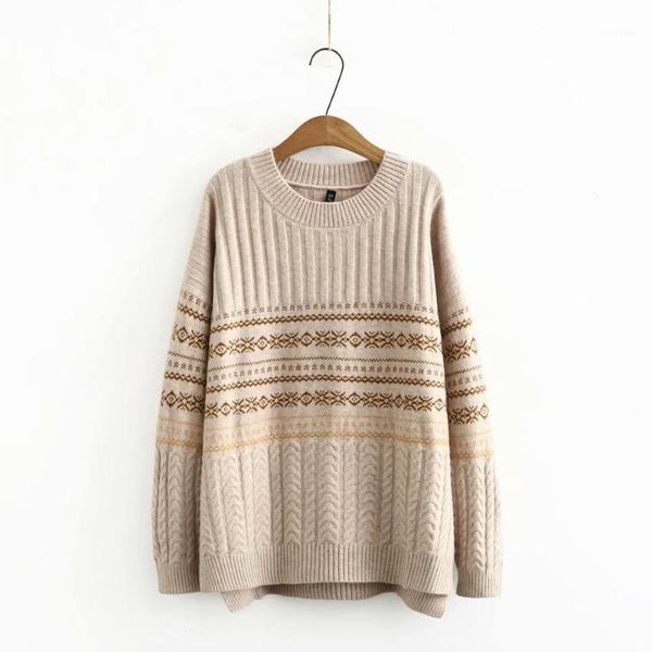 plus size o neck loose pullovers women sweaters 2021 new winter casual ladies khaki black knitted sweater female 1, White;black
plus size o neck loose pullovers women sweaters 2021 new winter casual ladies khaki black knitted sweater female 1, White;black