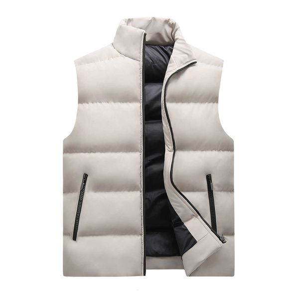 autumn winter solid color with stand collar and cantilevered sleeveless vest jacket, cotton vest, men's warm jacket, Black;white
autumn winter solid color with stand collar and cantilevered sleeveless vest jacket, cotton vest, men's warm jacket, Black;white