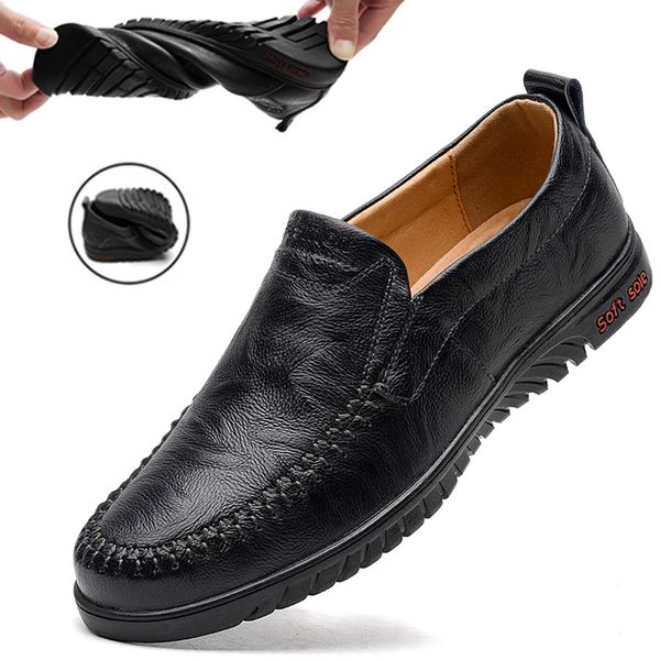 dekabr brand men genuine leather shoes luxury casual shoes soft men loafers breathable slip on driving men shoes plus size 47 c1120, Black
dekabr brand men genuine leather shoes luxury casual shoes soft men loafers breathable slip on driving men shoes plus size 47 c1120, Black