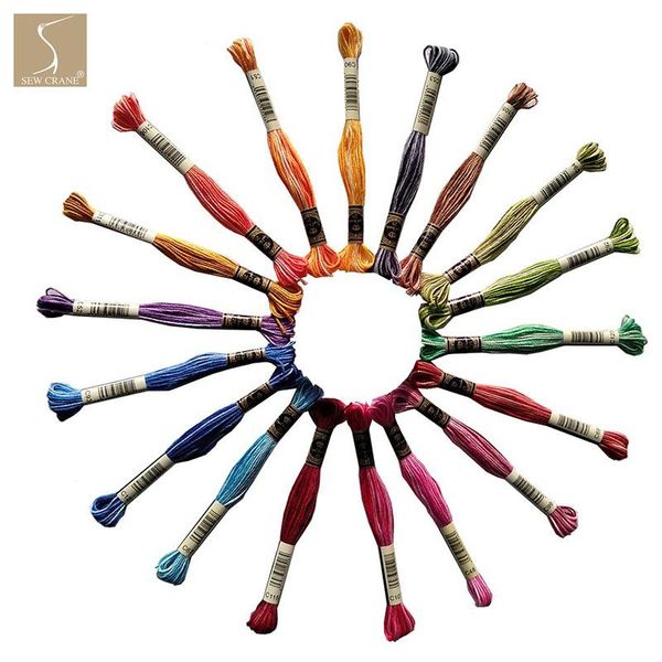 yarn rainbow cotton variegated embroidery floss pack color variation six-strand cross stitch threads multi-color blend, Black;white
yarn rainbow cotton variegated embroidery floss pack color variation six-strand cross stitch threads multi-color blend, Black;white