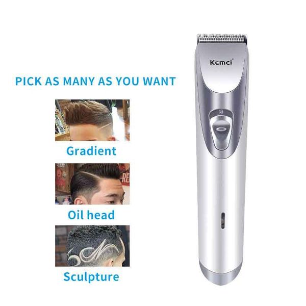 hair clippers kemei km-1614 electric clipper rechargeable stainless steel cutter head wear-resistant switch button with power indicator
hair clippers kemei km-1614 electric clipper rechargeable stainless steel cutter head wear-resistant switch button with power indicator