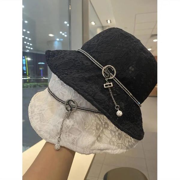 street wear summer women rhinestone lace bucket hat solid color beach uv protection round sunscreen sun hat cap, Blue;gray
street wear summer women rhinestone lace bucket hat solid color beach uv protection round sunscreen sun hat cap, Blue;gray