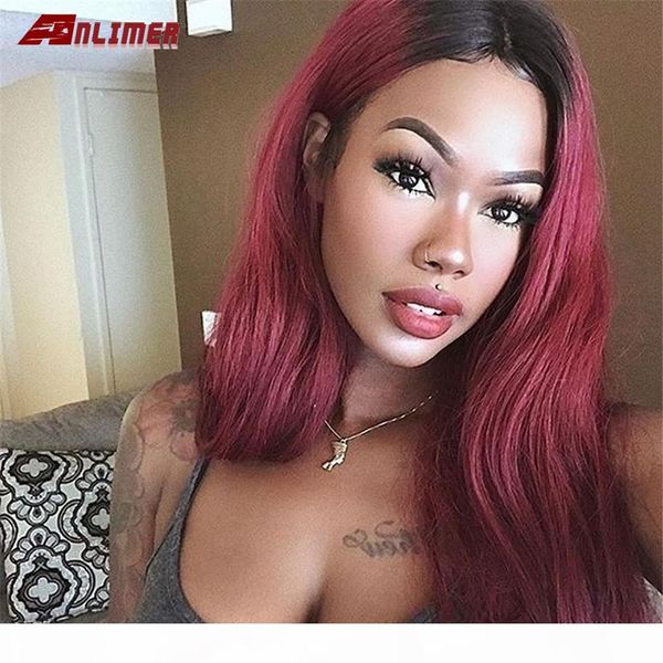 anlimer 1bt99j burgundy straight ombre wig for women peruvian silky straight wig remy hair pre plucked, Black
anlimer 1bt99j burgundy straight ombre wig for women peruvian silky straight wig remy hair pre plucked, Black