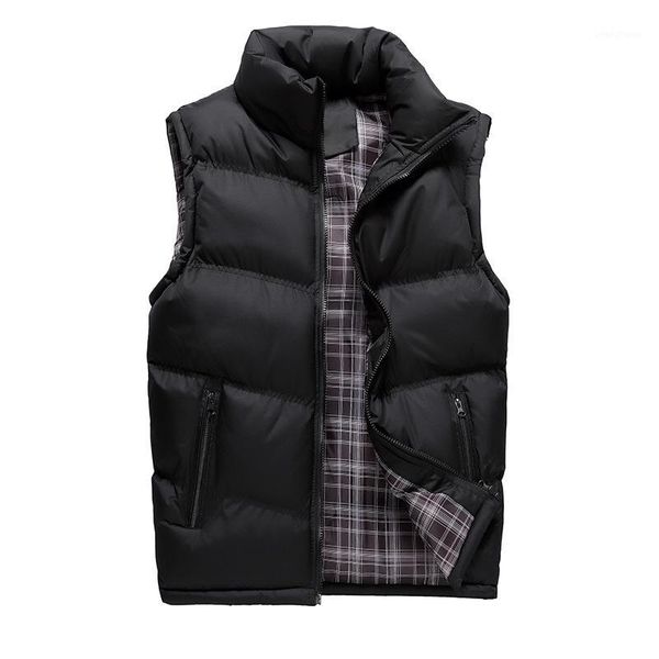 middle-aged men's jacket thickened warm down cotton vest plus size winter cotton vest sleeveless jacket male waistcoat1, Black;white
middle-aged men's jacket thickened warm down cotton vest plus size winter cotton vest sleeveless jacket male waistcoat1, Black;white