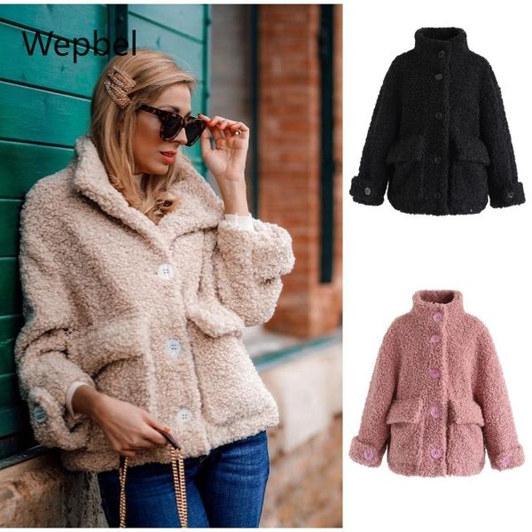 wepbel women fleece jackets plus size warm fashion loose furry coat outwear solid color pockets long sleeve jackets coats, Black
wepbel women fleece jackets plus size warm fashion loose furry coat outwear solid color pockets long sleeve jackets coats, Black