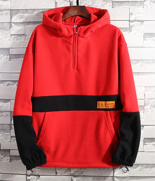 fleece hoodie sweatshirt men zipper collar hoodies men high street hooded sweatshirts fashion patchwork kg-147, Black
fleece hoodie sweatshirt men zipper collar hoodies men high street hooded sweatshirts fashion patchwork kg-147, Black