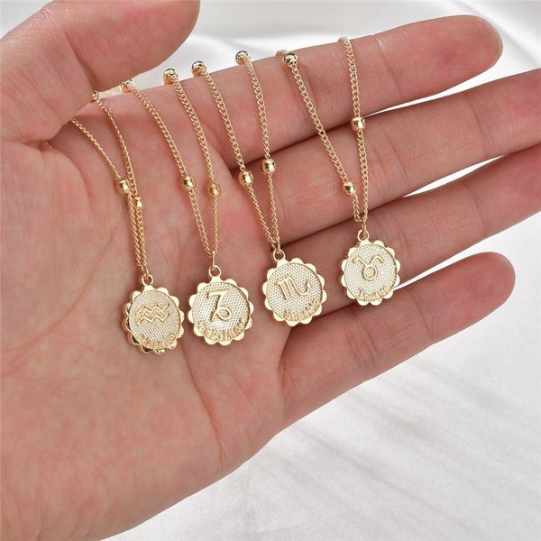 twelve constellations coin necklace statement copper leo pendant necklace women jewelry twelve horoscope clavicle chain, Silver
twelve constellations coin necklace statement copper leo pendant necklace women jewelry twelve horoscope clavicle chain, Silver