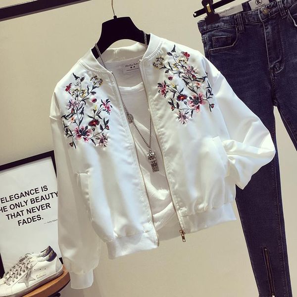 women 2021 spring autumn fashion jacket female long sleeve embroidered jackets coats lady casual outerwear chaquetas mujer f122, Black;brown
women 2021 spring autumn fashion jacket female long sleeve embroidered jackets coats lady casual outerwear chaquetas mujer f122, Black;brown