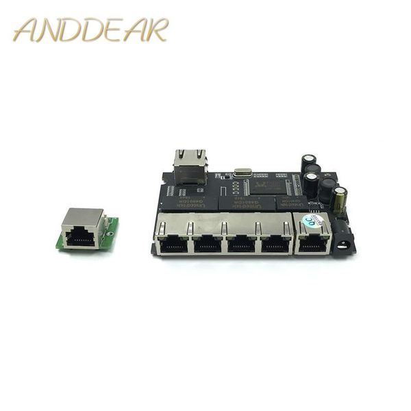 network switches 5-port gigabit switch module is widely used in led line 5 port 10/100/1000 m contact mini pcba motherboard
network switches 5-port gigabit switch module is widely used in led line 5 port 10/100/1000 m contact mini pcba motherboard