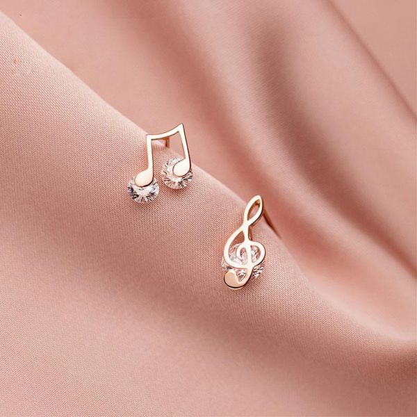 music note earrings 925 sterling silver rose gold zirconia stud earring for women asymmetric korean fine jewelry girl gift, Golden;silver
music note earrings 925 sterling silver rose gold zirconia stud earring for women asymmetric korean fine jewelry girl gift, Golden;silver