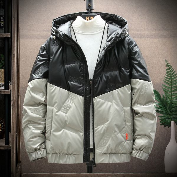 winter bright face color matching short down jacket men's fashion brand thickened warm youth cool white duck down coat q1209, Black
winter bright face color matching short down jacket men's fashion brand thickened warm youth cool white duck down coat q1209, Black