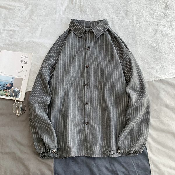 2021 new woman striped collage blouses long sleeve shirt korean streetwear office couple shirts autumn lady clothes oe81, White 
2021 new woman striped collage blouses long sleeve shirt korean streetwear office couple shirts autumn lady clothes oe81, White