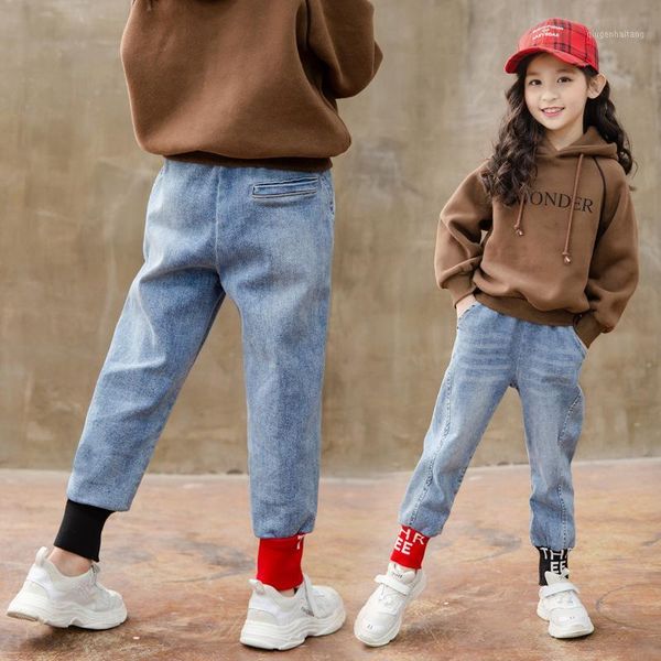 ienens girl boy jeans sports pants children denim trousers 3-14 years elastic waist pants kids baby loose jean1, Blue
ienens girl boy jeans sports pants children denim trousers 3-14 years elastic waist pants kids baby loose jean1, Blue