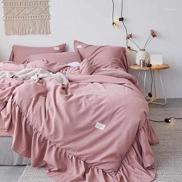 36 pink white beige princess ruffles polyester girl bedding set duvet cover bed sheet fitted sheet pillowcases1
36 pink white beige princess ruffles polyester girl bedding set duvet cover bed sheet fitted sheet pillowcases1