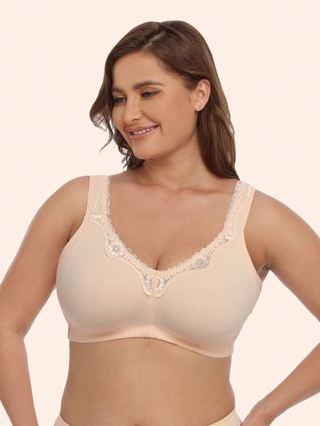 plus contrast lace bra c1es#, Black;white 
plus contrast lace bra c1es#, Black;white