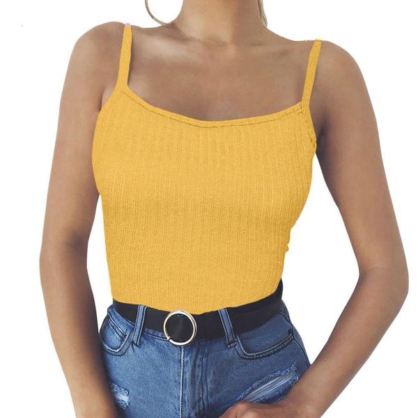 women crop solid yellow cami casual spaghetti strap vest 2021 fashion summer cropped tank vest cropped, White
women crop solid yellow cami casual spaghetti strap vest 2021 fashion summer cropped tank vest cropped, White