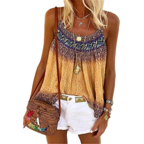 2020 new gradient boho print t-shirt large size womens beach casual summer sleeveless o-neck loose t shirt fashion lady tee, White
2020 new gradient boho print t-shirt large size womens beach casual summer sleeveless o-neck loose t shirt fashion lady tee, White