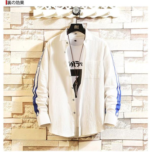 men's casual shirts ins style men shirt arrival spring autumn fashion match everything long sleeve solid print, White;black
men's casual shirts ins style men shirt arrival spring autumn fashion match everything long sleeve solid print, White;black