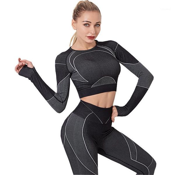 women's fitness 2pcs seamless gymwear yoga set workout clothes long sleeve crop high waist leggings sports wear1, White;red
women's fitness 2pcs seamless gymwear yoga set workout clothes long sleeve crop high waist leggings sports wear1, White;red