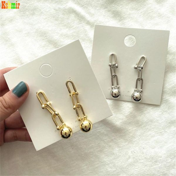 kshmir european and american style metal chain earrings round ball metal horseshoe chain fashion earrings for women, Silver
kshmir european and american style metal chain earrings round ball metal horseshoe chain fashion earrings for women, Silver