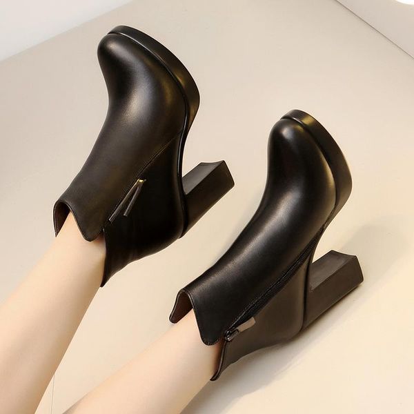 boots plus velvet short tube waterproof platform high heel women's autumn and winter thick with 40-43 booties wild, Black
boots plus velvet short tube waterproof platform high heel women's autumn and winter thick with 40-43 booties wild, Black