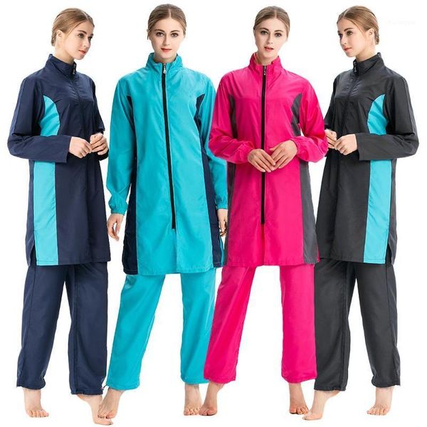 4colors muslim women swimwear hijab modest swimsuit 3pcs islamic full cover beachwear burkini bathing suits conservative fashion1, Red
4colors muslim women swimwear hijab modest swimsuit 3pcs islamic full cover beachwear burkini bathing suits conservative fashion1, Red