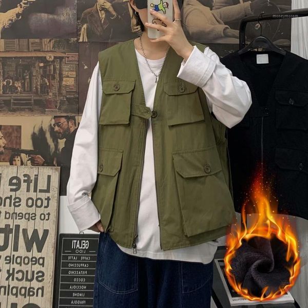 men's vests men's multi pockets director fishing travelers vest outdoor streetwear men clothing zipper front waistcoats1, Black;white
men's vests men's multi pockets director fishing travelers vest outdoor streetwear men clothing zipper front waistcoats1, Black;white