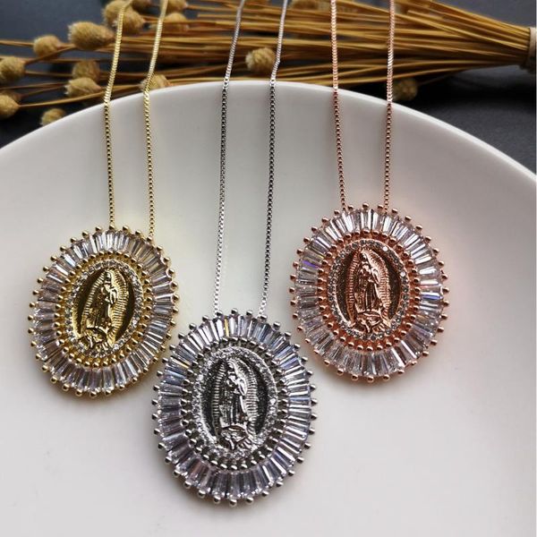 12pcs / lot 28x31mm micro pave cz девы гуадалупе ожерелье медная гуадалупе ожерелье для женщин подарок, Silver
12pcs / lot 28x31mm micro pave cz девы гуадалупе ожерелье медная гуадалупе ожерелье для женщин подарок, Silver