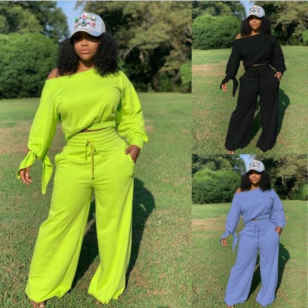 women's tracksuits 2021 arrival fall winter women off shoulder sweatshirt with wide leg pants lounge two piece 2 clothing set, Gray
women's tracksuits 2021 arrival fall winter women off shoulder sweatshirt with wide leg pants lounge two piece 2 clothing set, Gray