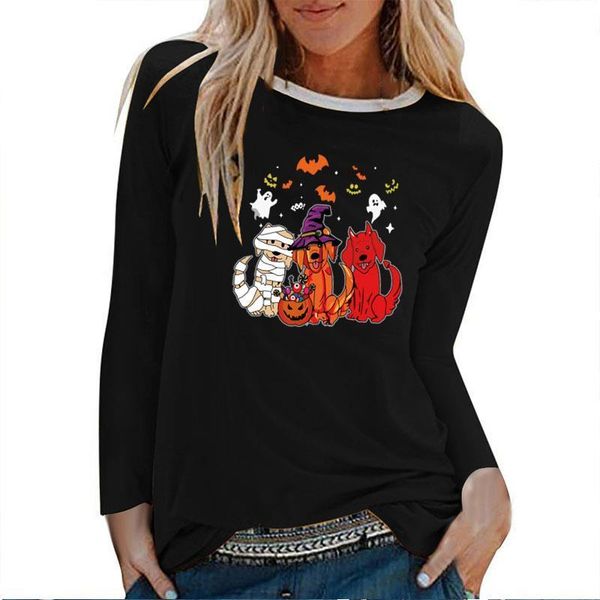 dogs pumpkin bats printing halloween long sleeve t-shirts women autumn winter aesthetic clothes fashion graphic tee harajuku top, White
dogs pumpkin bats printing halloween long sleeve t-shirts women autumn winter aesthetic clothes fashion graphic tee harajuku top, White
