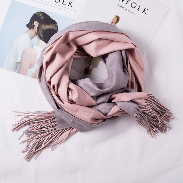 2020 autumn winter new high-end double-faced solid color scarf women's shawl two colors for women and men1, Blue;gray
2020 autumn winter new high-end double-faced solid color scarf women's shawl two colors for women and men1, Blue;gray