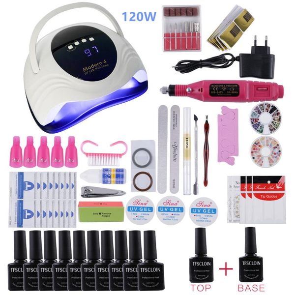 nail art kits manicure set with 120w/114w/54w led lamp 35000rpm drill machine 52 colors uv gel polish kit tools
nail art kits manicure set with 120w/114w/54w led lamp 35000rpm drill machine 52 colors uv gel polish kit tools