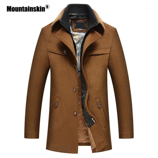 men's wool & blends mountainskin woolen coat winter autumn jackets windbreaker thick warm lapel casual male brand clothing sa8581, Black
men's wool & blends mountainskin woolen coat winter autumn jackets windbreaker thick warm lapel casual male brand clothing sa8581, Black