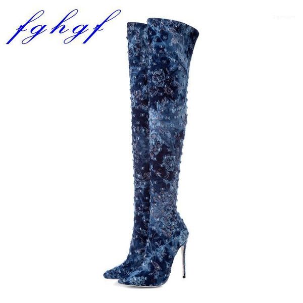 fghgf 2020 12cm heel height, pointed head, over-the-knee cowboy boots, size:us 5-10.51, Black
fghgf 2020 12cm heel height, pointed head, over-the-knee cowboy boots, size:us 5-10.51, Black