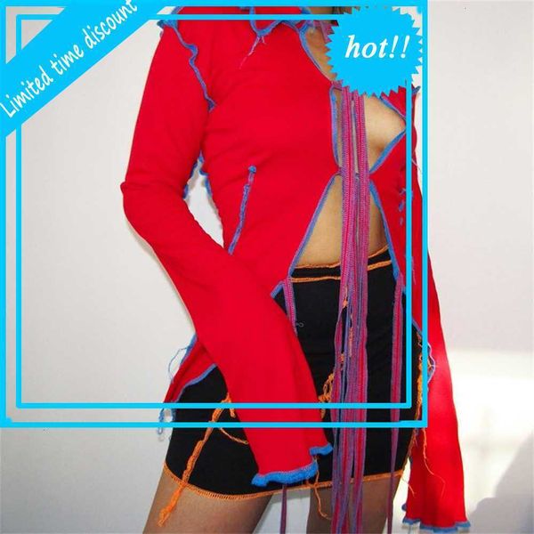 women's bandage vest hollow out long flare mourn tie up slender used club wear ladies party tea, White