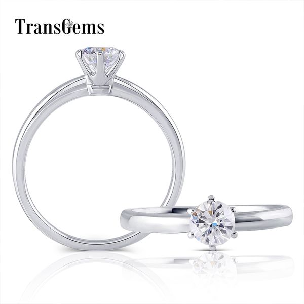 transgems solid 18k 750 white gold center 0.5ctw 5mm f color round moissanite engagement ring for women wedding birthday gifts y200620, Slivery;golden
transgems solid 18k 750 white gold center 0.5ctw 5mm f color round moissanite engagement ring for women wedding birthday gifts y200620, Slivery;golden