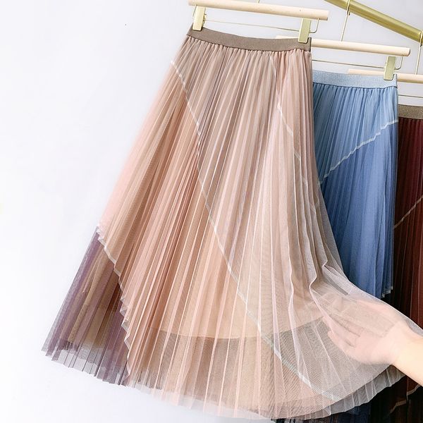 2021 new quality women summer boho a-line mesh stretch high waist long pleated skirt femme elegant jupe saia e5is, Black
2021 new quality women summer boho a-line mesh stretch high waist long pleated skirt femme elegant jupe saia e5is, Black