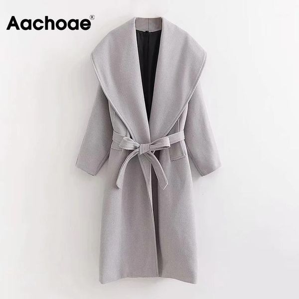 aachoae womens coats 2020 winter casual long woolen coat female big collar gray overcoat batwing sleeve sashes elegant outerwear1, Black
aachoae womens coats 2020 winter casual long woolen coat female big collar gray overcoat batwing sleeve sashes elegant outerwear1, Black