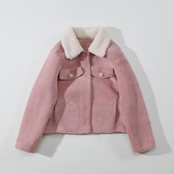 2020 autumn and winter new woven granular wool lamb fur coat female short sheep shearing composite fur, Black
2020 autumn and winter new woven granular wool lamb fur coat female short sheep shearing composite fur, Black