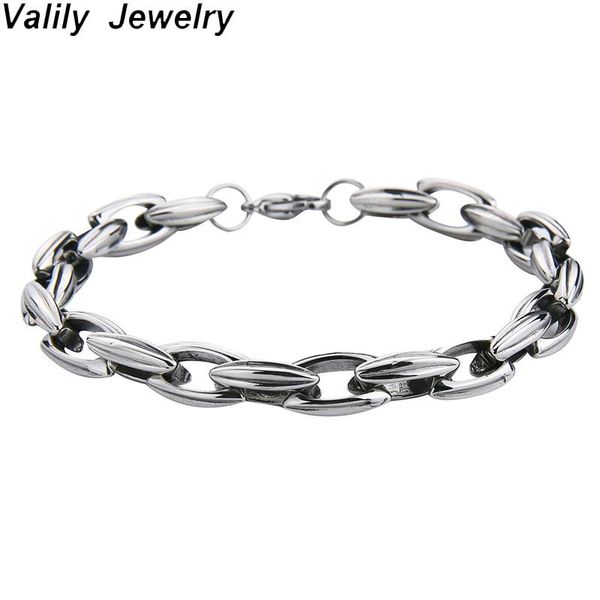 link, chain valily 5mm bracelets for men women silver color stainless steel cable wire 2021 fashion wholesale jewelry, Black
link, chain valily 5mm bracelets for men women silver color stainless steel cable wire 2021 fashion wholesale jewelry, Black