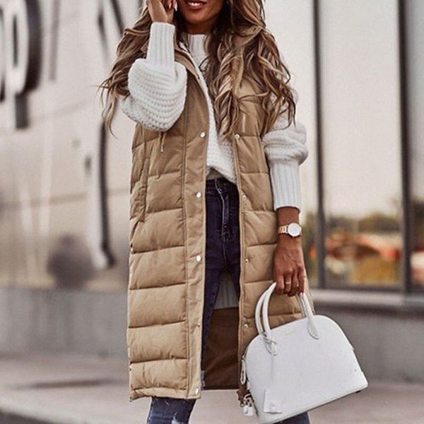 women's down vest street daily going out fall winter long coat regular fit windproof warm casual streetwear jacket sleeveless solid col, Black
women's down vest street daily going out fall winter long coat regular fit windproof warm casual streetwear jacket sleeveless solid col, Black
