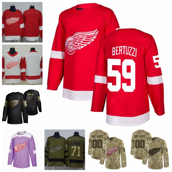 2021 reverse retro customize #59 tyler bertuzzii detroit red wings jerseys golden edition camo veterans day fights cancer hockey jerseys, Black;red
2021 reverse retro customize #59 tyler bertuzzii detroit red wings jerseys golden edition camo veterans day fights cancer hockey jerseys, Black;red
