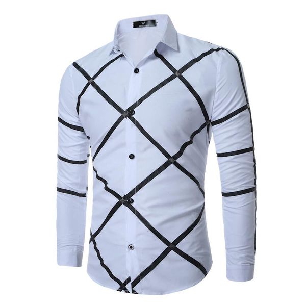 2021 new design long sleeve mens casual shirts plaid/geometric printed mens shirts slim fit floral fasion plus size, White;black
2021 new design long sleeve mens casual shirts plaid/geometric printed mens shirts slim fit floral fasion plus size, White;black