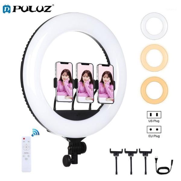 flash heads puluz 18 inch 46cm usb 3 modes dimmable white light led ring vlogging pography video with remote control&3xphone clamps1
flash heads puluz 18 inch 46cm usb 3 modes dimmable white light led ring vlogging pography video with remote control&3xphone clamps1