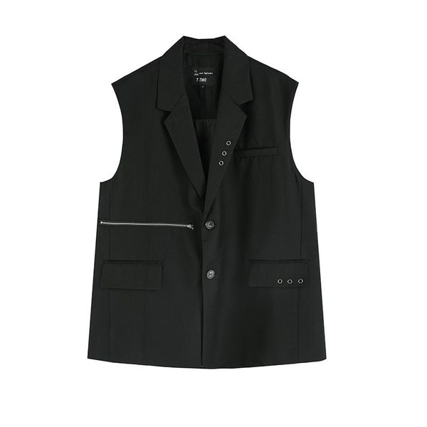 high street zipper pockets v neck suit vest men and women oversize black windbreaker casual sleeveless blazer loose hip hop vest bbyjyr, Black;white
high street zipper pockets v neck suit vest men and women oversize black windbreaker casual sleeveless blazer loose hip hop vest bbyjyr, Black;white