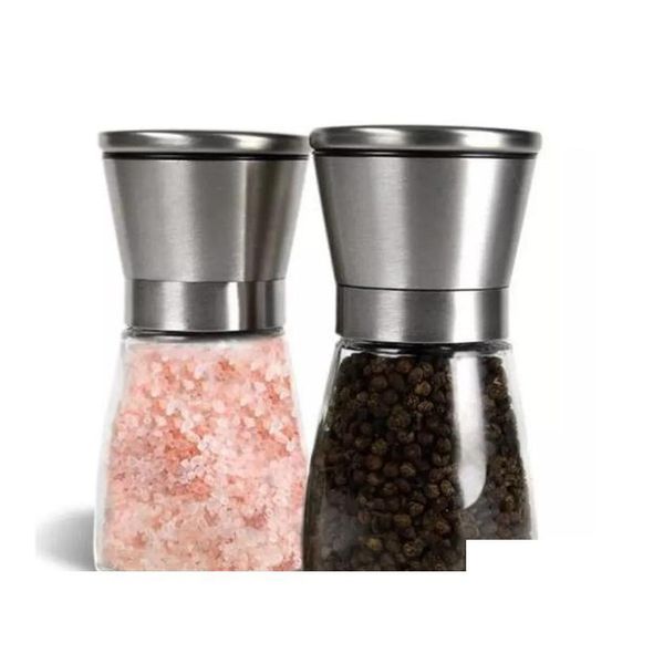 new stainless steel salt and pepper mill glass body spice salt and pepper grinder kitchen accessories coo jllzvw allguy
new stainless steel salt and pepper mill glass body spice salt and pepper grinder kitchen accessories coo jllzvw allguy