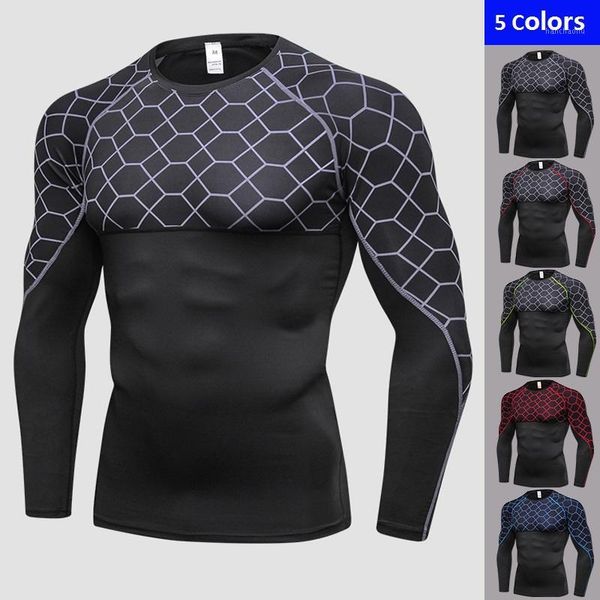 running jerseys men's fitness sports training shirt print stitching long sleeves wicking quick-drying high-elastic tight-fitting clothe, Black;blue
running jerseys men's fitness sports training shirt print stitching long sleeves wicking quick-drying high-elastic tight-fitting clothe, Black;blue